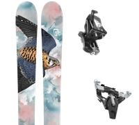 Pack sci alpinismo Icelantic Maiden 101 Lite 24 + Attacchi Sci - Blu / Rosa / Bianco - Größe 155 - 2024