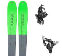 Pack sci alpinismo K2 Wayback 89 26 + Attacchi Sci - Verde / Grigio / Nero - Größe 160 - 2026