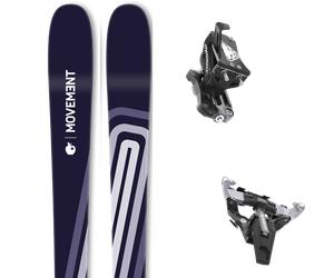 Pack sci alpinismo Movement Session 85 W Dark Blue 25 + Attacchi Sci - Blu / Viola - Größe 170 - 2025