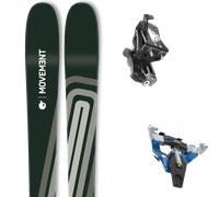 Pack sci alpinismo Movement Session 95 Black/grey 25 + Attacchi Sci - Verde / Grigio / Beige - Größe 170 - 2025
