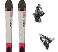 Pack sci alpinismo Salomon Mtn 86 Carbon Almond Milk/black/neon Punch 26 + Attacchi Sci - Nero / Grigio / Rosso - Größe 172 - 2026