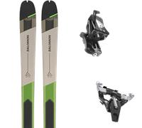 Pack sci alpinismo Salomon Mtn 86 Pro 25 + Attacchi Sci - Grigio / Nero / Verde - Größe 180 - 2025