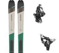 Pack sci alpinismo Salomon Mtn 86 W Pro 25 + Attacchi Sci - Grigio / Nero / Verde - Größe 172 - 2025