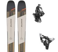 Pack sci alpinismo Salomon Mtn 91 Carbon 25 + Attacchi Sci - Grigio / Nero / Beige - Größe 182 - 2025