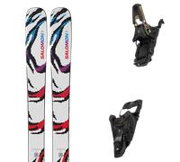 Pack sci Salomon Qst Blank Team White/red/process Blue 26 + Attacchi Sci - Bianco / Nero / Rosso - Größe 137 - 2026