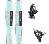 Pack sci alpinismo Salomon Qst Lumen 98 Bleach Aqua/rhod Red/gold Poppy 24 + Attacchi Sci - Blu / Grigio - Größe 160 - 2024