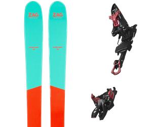 Pack sci alpinismo Zag H96 Lady 25 + Attacchi Sci - Blu / Rosso - Größe 170 - 2025