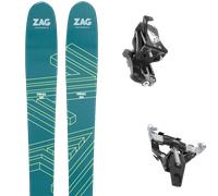 Pack sci alpinismo Zag Ubac 95 Lady 25 + Attacchi Sci - Verde / Giallo / Bianco - Größe 170 - 2025