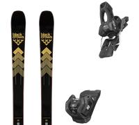 Pack sci Black Crows Justis Black/gold 25 + Attacchi Sci - Nero - Größe 189 - 2025