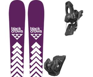 Pack sci Black Crows Sato Birdie Deep Purple 26 + Attacchi Sci - Viola / Bianco - Größe 161 - 2026
