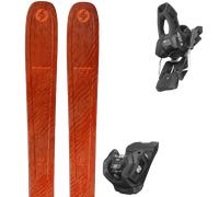 Pack sci Blizzard Rustler 9 Orange 25 + Attacchi Sci - Arancione / Nero - Größe 168 - 2025