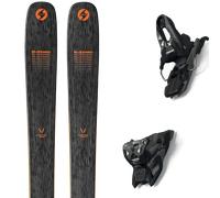 Pack sci Blizzard Rustler Team Black 25 + Attacchi Sci - Nero / Arancione - Größe 140 - 2025
