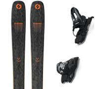 Pack sci Blizzard Rustler Team Black 25 + Attacchi Sci - Nero / Arancione - Größe 164 - 2025