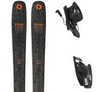 Pack sci Blizzard Rustler Team Black 25 + Attacchi Sci - Nero / Arancione - Größe 164 - 2025