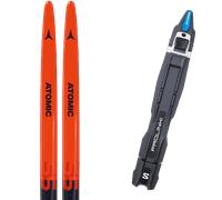 Pack sci di fondo Atomic Redster S5 Junior 24 + Attacchi Sci - Rosso / Nero - Größe 172 - 2024