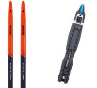 Pack sci di fondo Atomic Redster S7 Junior 24 + Attacchi Sci - Rosso / Nero - Größe 172 - 2024