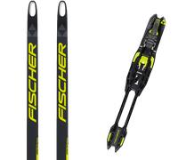 Pack sci di fondo Fischer Carbonlite Skate Plus Stiff 25 + Attacchi Sci - Nero / Giallo - Größe 191 - 2025