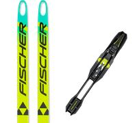 Pack sci di fondo Fischer Speedmax 100he Skate Plus 61k Stiff Yellow/blue/black 26 + Attacchi Sci - Giallo / Verde / Nero - Größe 191 - 2026