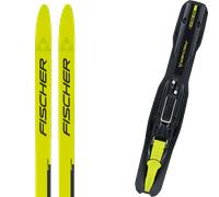 Pack sci di fondo Fischer Sprint Crown 24 + Attacchi Sci - Giallo / Nero - Größe 140 - 2024