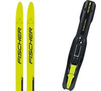 Pack sci di fondo Fischer Sprint Skin 25 + Attacchi Sci - Giallo / Nero - Größe 150 - 2025