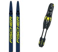 Pack sci di fondo Fischer Twin Skin Performance Medium 26 + Attacchi Sci - Blu / Giallo / Bianco - Größe 182 - 2026