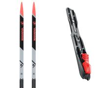 Pack sci di fondo Rossignol Delta Comp R-skin Jr 25 + Attacchi Sci - Grigio / Nero / Rosso - Größe 146 - 2025