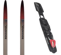 Pack sci di fondo Rossignol Delta Comp Skating Grey/red 26 + Attacchi Sci - Grigio / Nero / Rosso - Größe 173 - 2026