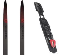 Pack sci di fondo Rossignol Delta Course Skating Grey/red 26 + Attacchi Sci - Grigio / Nero / Rosso - Größe 192 - 2026