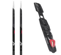 Pack sci di fondo Rossignol Delta Sport R-skin 25 + Attacchi Sci - Nero / Grigio / Bianco - Größe 201 - 2025