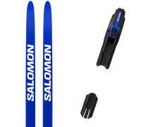 Pack sci di fondo Salomon S/lab Equipe Sk Uni Warm Unicolor 27 + Attacchi Sci - Blu / Nero / Rosso - Größe 187 - 2027