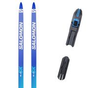 Pack sci di fondo Salomon S/lab Skate Jr + Shift Jr Sk Blue/black/white 25 - Blu / Bianco / Nero - Größe 176 - 2025