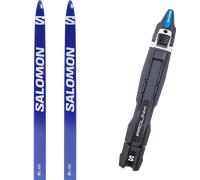 Pack sci di fondo Salomon S/lab Skate Junior 24 + Attacchi Sci - Blu / Bianco / Nero - Größe 169 - 2024