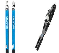 Pack sci di fondo Salomon S/max Classic Eskin Jr + Psp 22 + Attacchi Sci - Blu / Bianco / Nero - Größe 175 - 2022