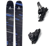 Pack sci Fischer Nightstick 90 25 + Attacchi Sci - Nero / Blu / Grigio - Größe 168 - 2025