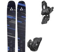 Pack sci Fischer Nightstick 90 25 + Attacchi Sci - Nero / Blu / Grigio - Größe 168 - 2025