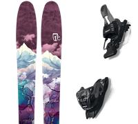 Pack sci alpinismo Icelantic Riveter 85 24 + Attacchi Sci - Viola / Bianco - Größe 162 - 2024