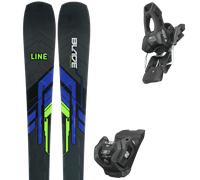 Pack sci Line Blade W 24 + Attacchi Sci - Nero / Viola / Verde - Größe 160 - 2024