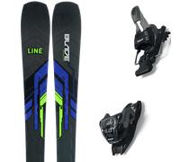 Pack sci Line Blade W 24 + Attacchi Sci - Nero / Viola / Verde - Größe 160 - 2024