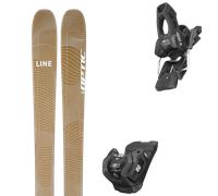 Pack sci Line Optic 88 Beige/yellow 25 + Attacchi Sci - Marrone / Bianco - Größe 163 - 2025
