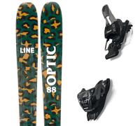 Pack sci Line Optic 88 Camo Pack 25 + Attacchi Sci - Verde / Marrone - Größe 177 - 2025