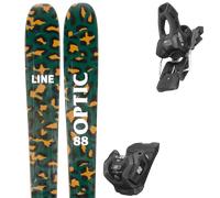 Pack sci Line Optic 88 Camo Pack 25 + Attacchi Sci - Verde / Marrone - Größe 184 - 2025