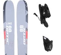 Pack sci Line Optic 88 Grey/red/yellow 26 + Attacchi Sci - Grigio / Arancione / Rosso - Größe 184 - 2026