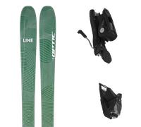 Pack sci Line Optic 96 Blue/green 25 + Attacchi Sci - Verde / Bianco - Größe 170 - 2025