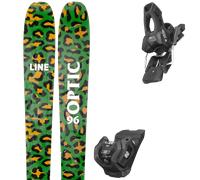 Pack sci Line Optic 96 Camo Pack 25 + Attacchi Sci - Verde / Nero / Marrone - Größe 177 - 2025