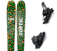 Pack sci Line Optic 96 Camo Pack 25 + Attacchi Sci - Verde / Nero / Marrone - Größe 177 - 2025
