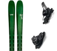 Pack sci Line Optic 96 Design 27 + Attacchi Sci - Verde - Größe 170 - 2027