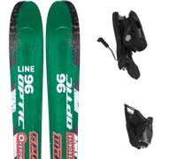 Pack sci Line Optic 96 Green/multi 26 + Attacchi Sci - Verde / Arancione / Bianco - Größe 170 - 2026