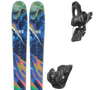 Pack sci alpinismo Line Pandora 104 24 + Attacchi Sci - Blu / Multicolore - Größe 158 - 2024