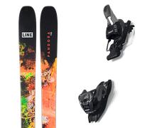 Pack sci Line Pandora 106 Black/red 25 + Attacchi Sci - Nero / Arancione / Verde - Größe 183 - 2025