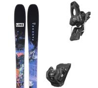Pack sci Line Pandora 85 Black/blue 25 + Attacchi Sci - Viola / Blu - Größe 161 - 2025